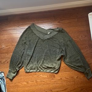 Free people green sweater- Size S